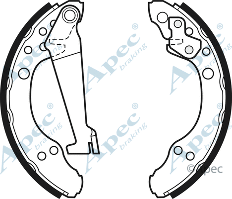 Brake Shoe Set (SHU301)