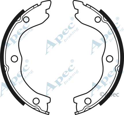 Brake Shoe Set, parking brake (SHU678)