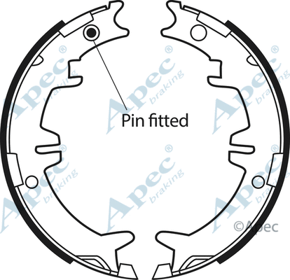 Brake Shoe Set, parking brake (SHU612)