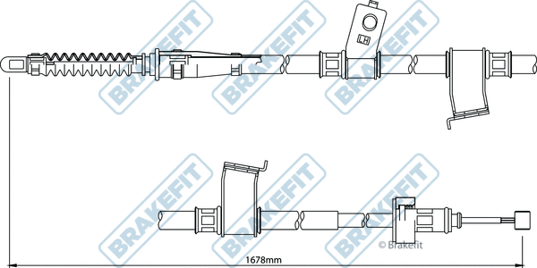 Cable Pull, parking brake (BBC3249)