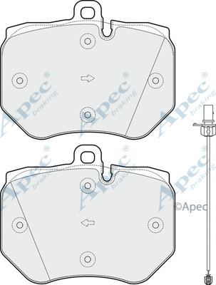 Brake Pad Set, disc brake (PAD1833)