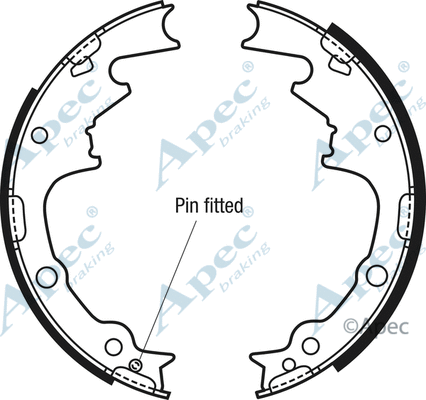 Brake Shoe Set (SHU702)