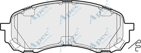 Brake Pad Set, disc brake (PAD1644)