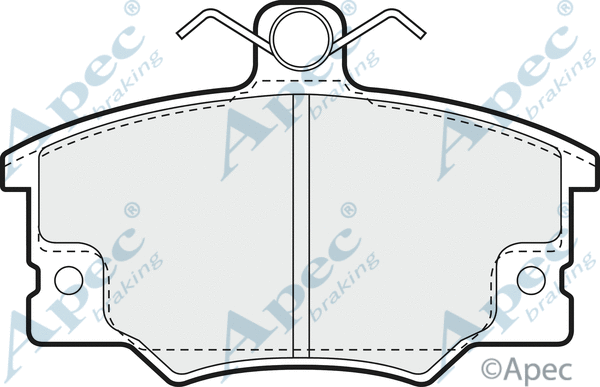 Brake Pad Set, disc brake (PAD711)