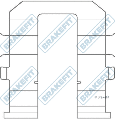 Accessory Kit, disc brake pad (BKT1332)