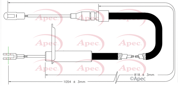 Cable Pull, parking brake (CAB1583)