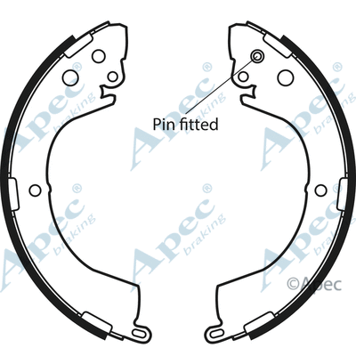 Brake Shoe Set (SHU602)