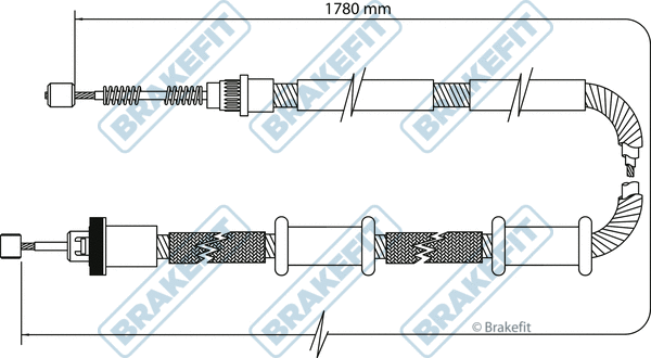 Cable Pull, parking brake (BBC3102)