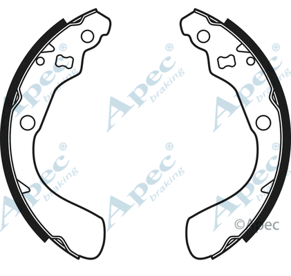 Brake Shoe Set (SHU654)