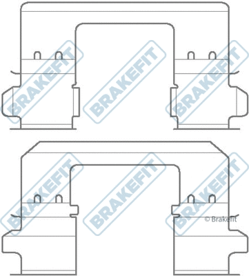 Accessory Kit, disc brake pad (BKT1094)