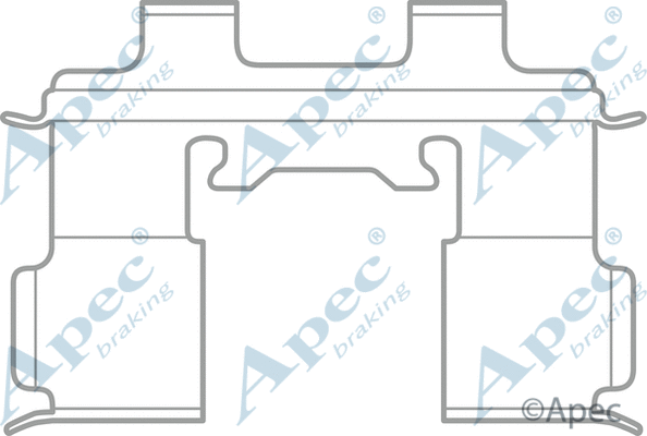 Accessory Kit, disc brake pad (KIT1047)
