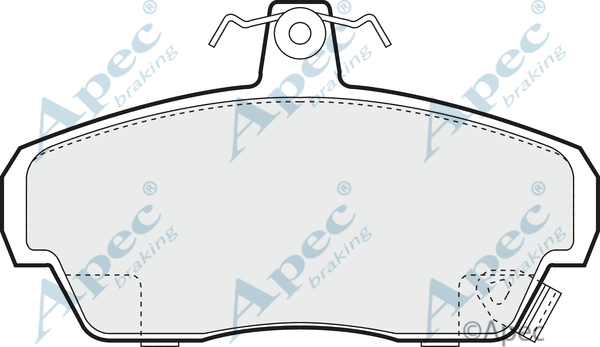 Brake Pad Set, disc brake (PAD972)