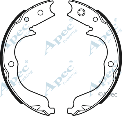 Brake Shoe Set, parking brake (SHU718)