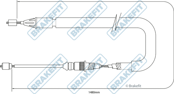Cable Pull, parking brake (BBC3384)