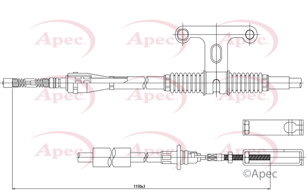 Cable Pull, parking brake (CAB1256)