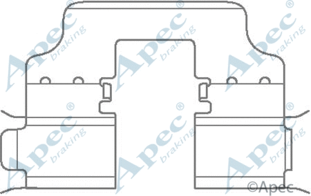 Accessory Kit, disc brake pad (KIT1132)