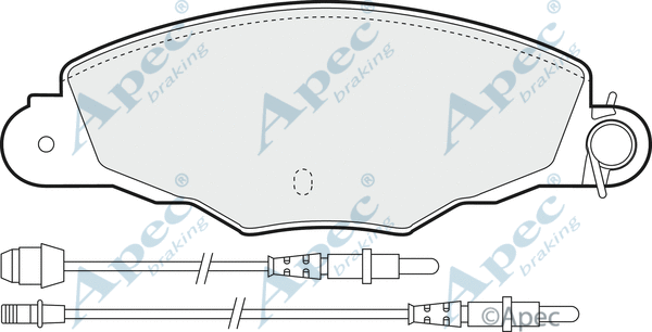 Brake Pad Set, disc brake (PAD1033)