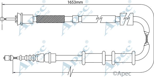 Cable Pull, parking brake (CAB1111)