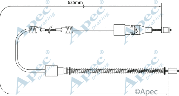 Cable Pull, parking brake (CAB1531)