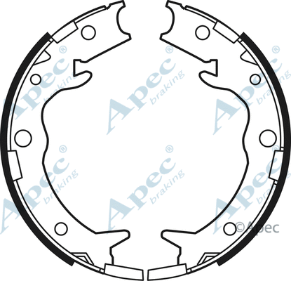 Brake Shoe Set, parking brake (SHU615)