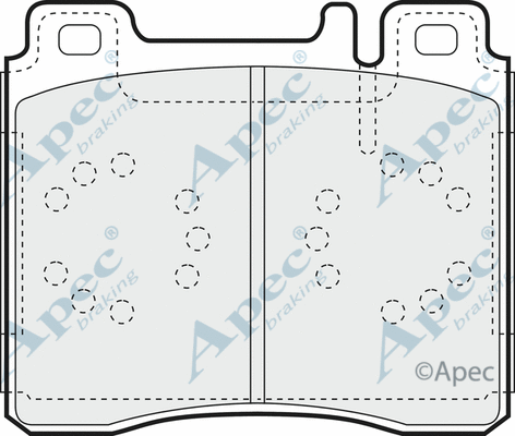 Brake Pad Set, disc brake (PAD762)
