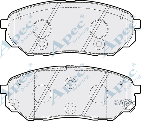 Brake Pad Set, disc brake (PAD2080)