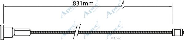 Cable Pull, parking brake (CAB1467)