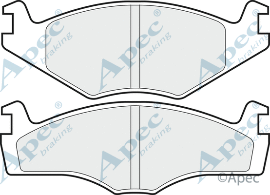 Brake Pad Set, disc brake (PAD438)
