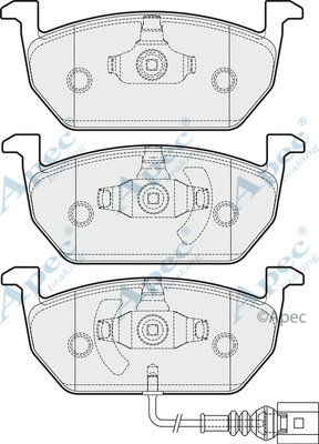 Brake Pad Set, disc brake (PAD2028)
