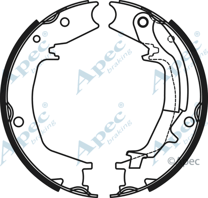 Brake Shoe Set, parking brake (SHU808)