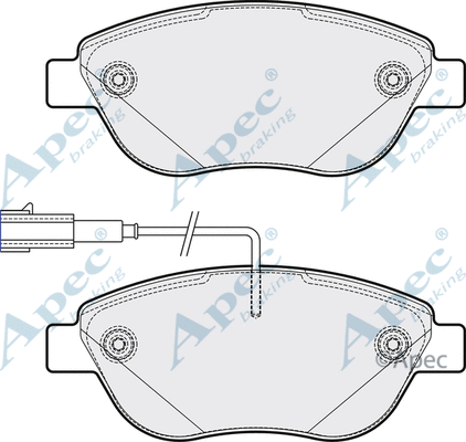 Brake Pad Set, disc brake (PAD2109)