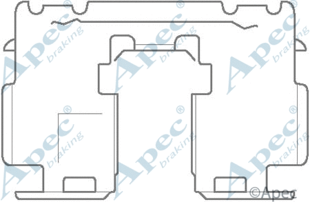 Accessory Kit, disc brake pad (KIT1137)
