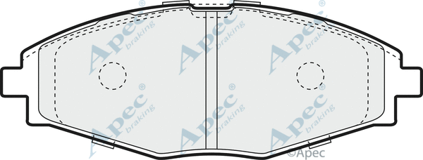Brake Pad Set, disc brake (PAD1038)