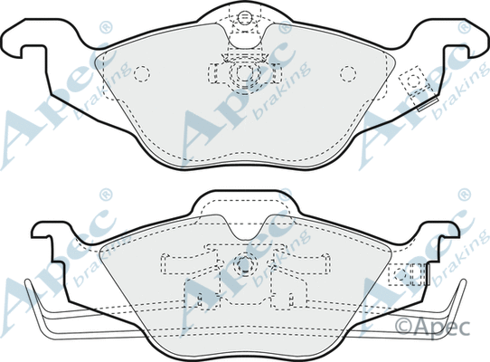 Brake Pad Set, disc brake (PAD1022)