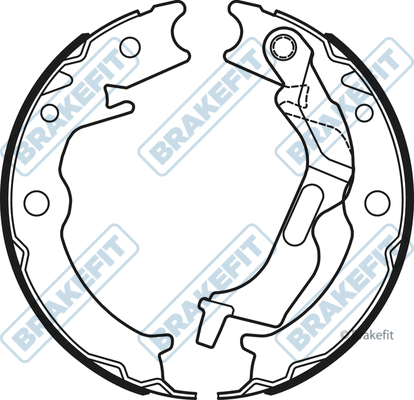 Brake Shoe Set, parking brake (BSH1128)