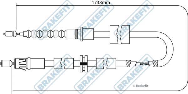 Cable Pull, parking brake (BBC3162)