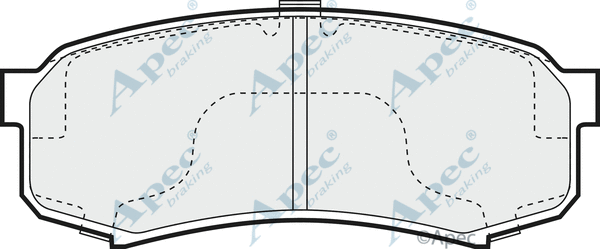 Brake Pad Set, disc brake (PAD822)