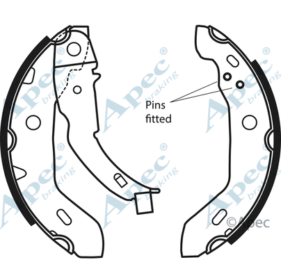 Brake Shoe Set (SHU589)