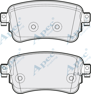 Brake Pad Set, disc brake (PAD2182)