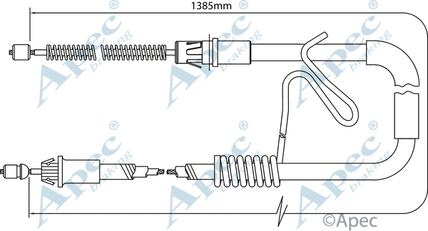 Cable Pull, parking brake (CAB1186)