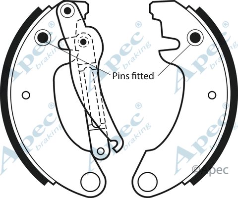 Brake Shoe Set (SHU107)
