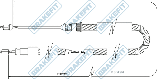 Cable Pull, parking brake (BBC3327)