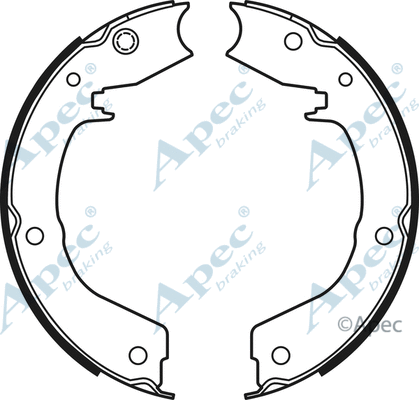Brake Shoe Set, parking brake (SHU748)