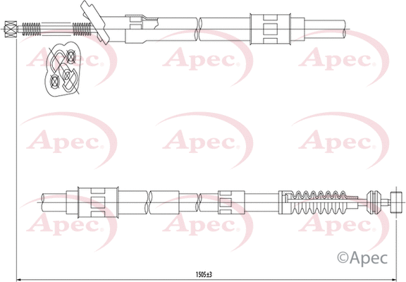 Cable Pull, parking brake (CAB1441)