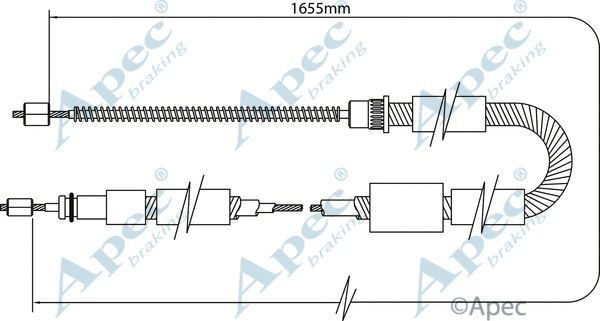 Cable Pull, parking brake (CAB1337)