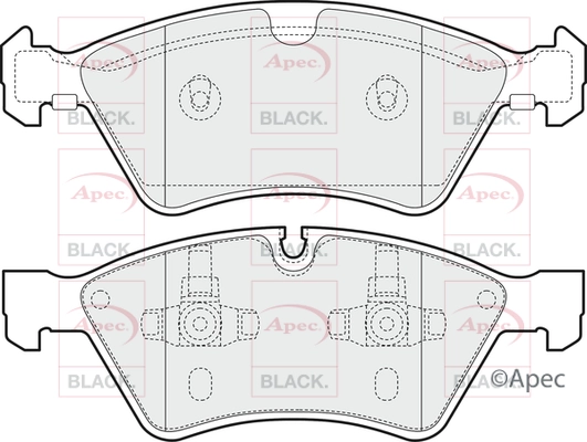 Brake Pad Set, disc brake (PAD1441B)