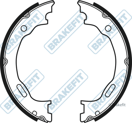 Brake Shoe Set, parking brake (BSH1042)