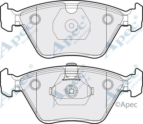 Brake Pad Set, disc brake (PAD1225)