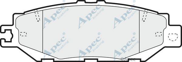Brake Pad Set, disc brake (PAD864)