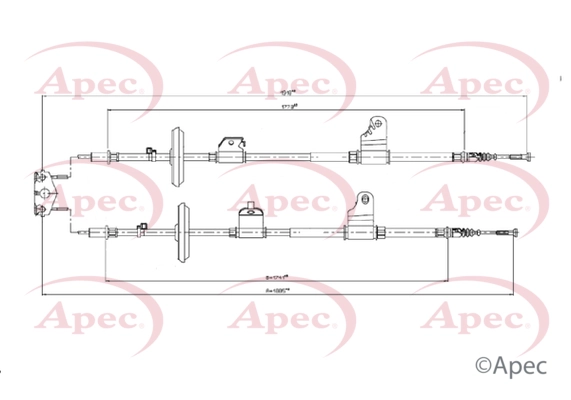 Cable Pull, parking brake (CAB1786)